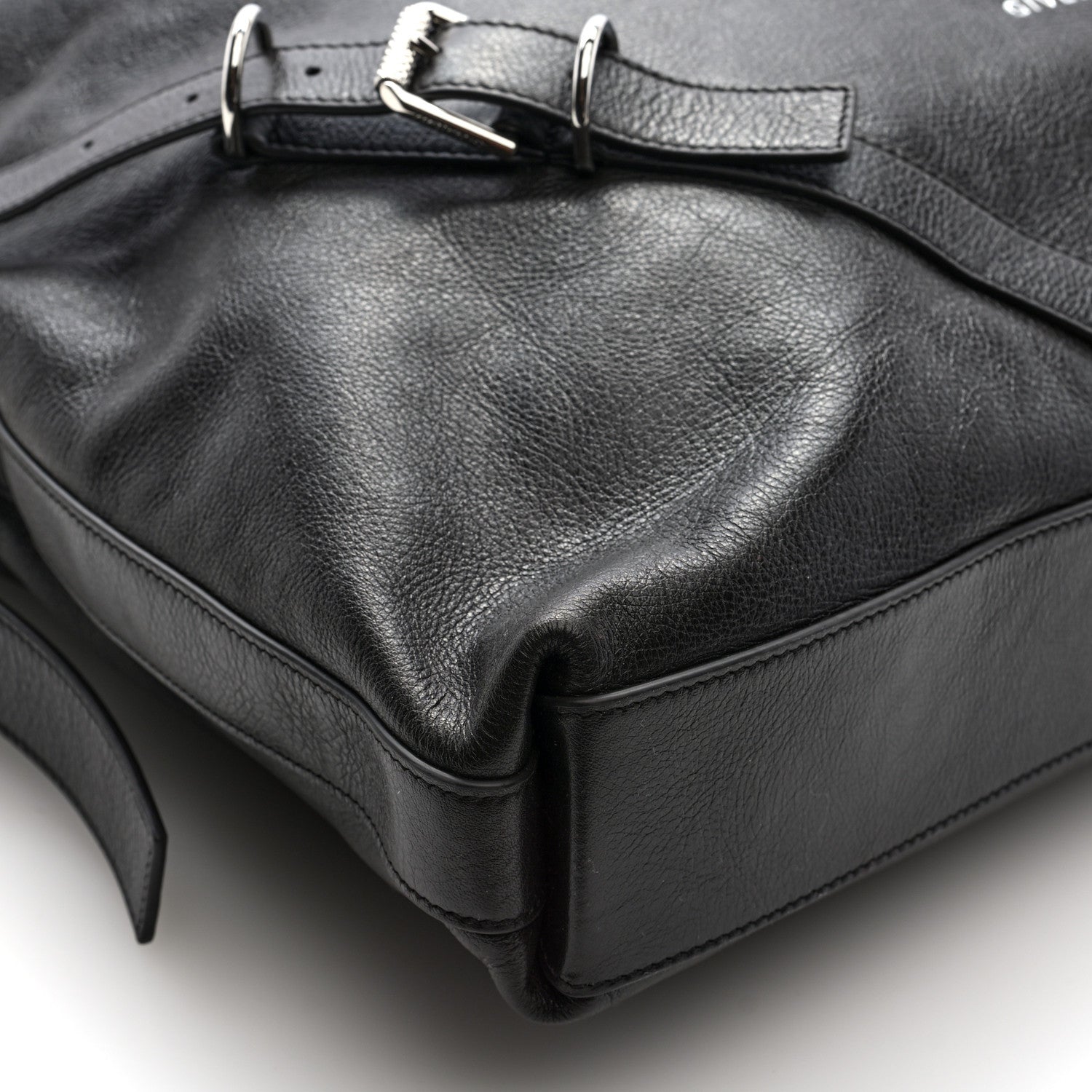 Givenchy Calfskin Shearling Large Voyou Bag Chocolate 7 of 8