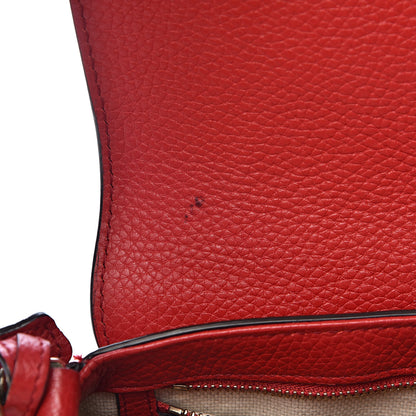 Gucci Pebbled Calfskin Medium Soho Flap Crossbody Red 8 of 13