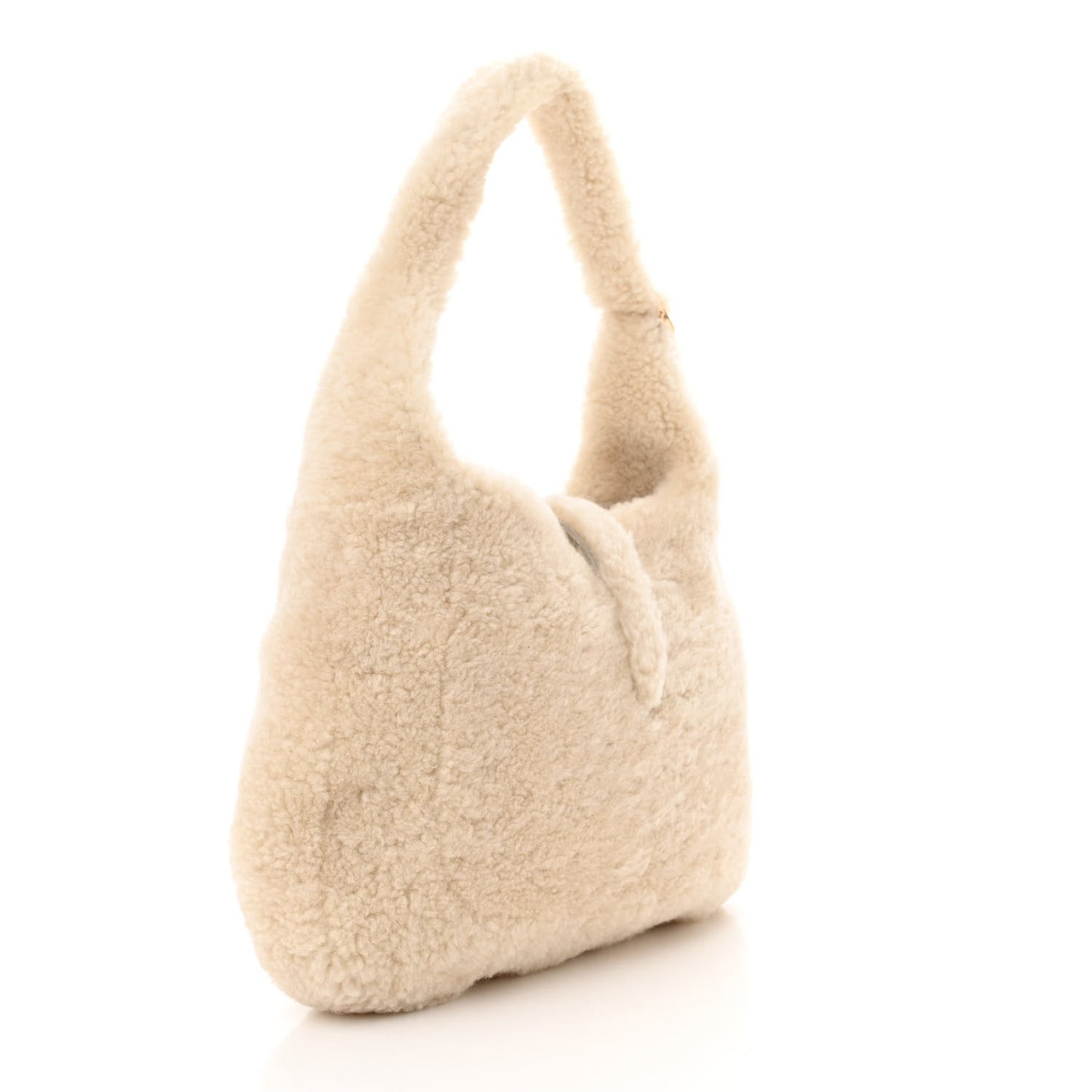 Shearling Small Jackie 1961 Shoulder Bag Ivory