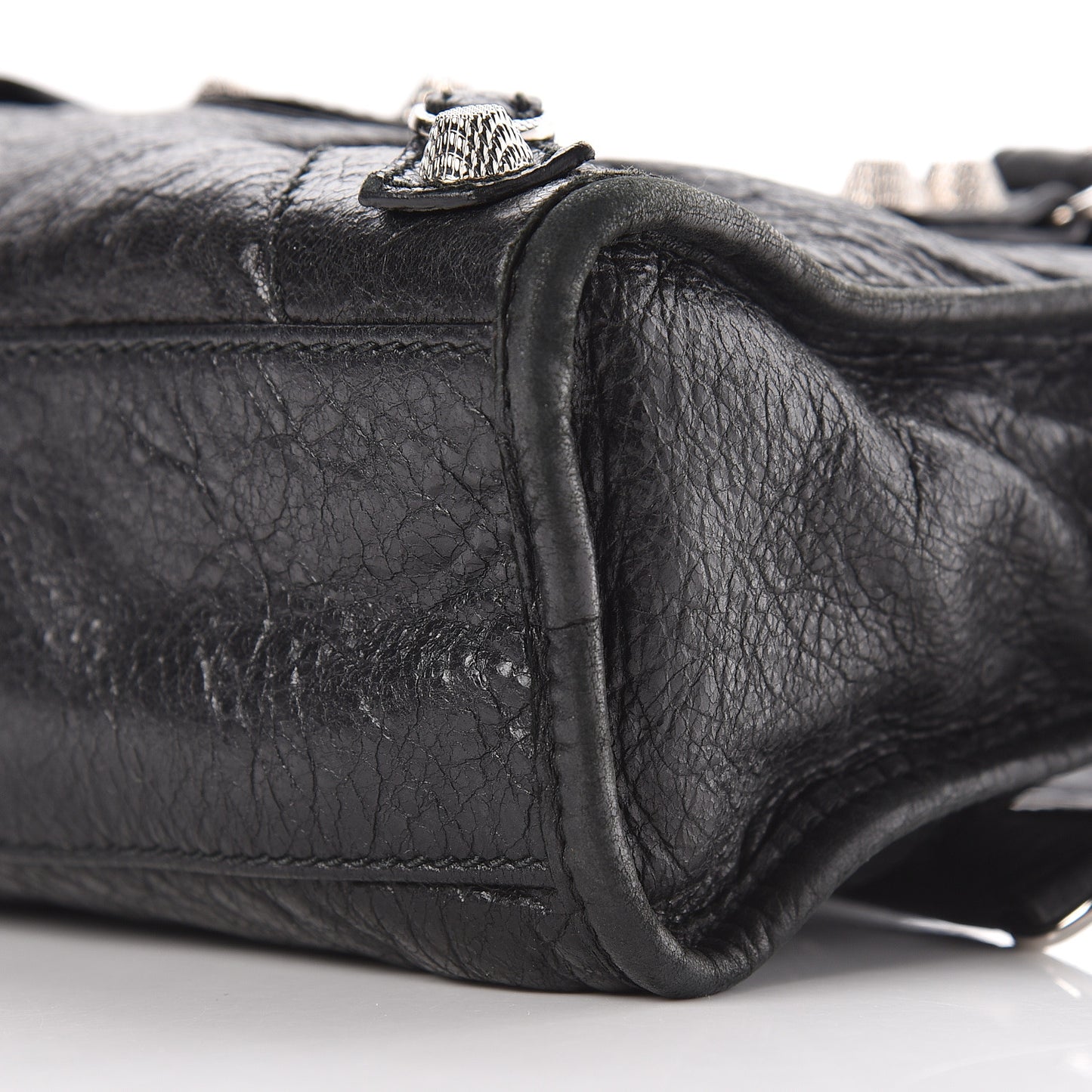 Agneau Giant 12 Silver Hardware Mini City Black
