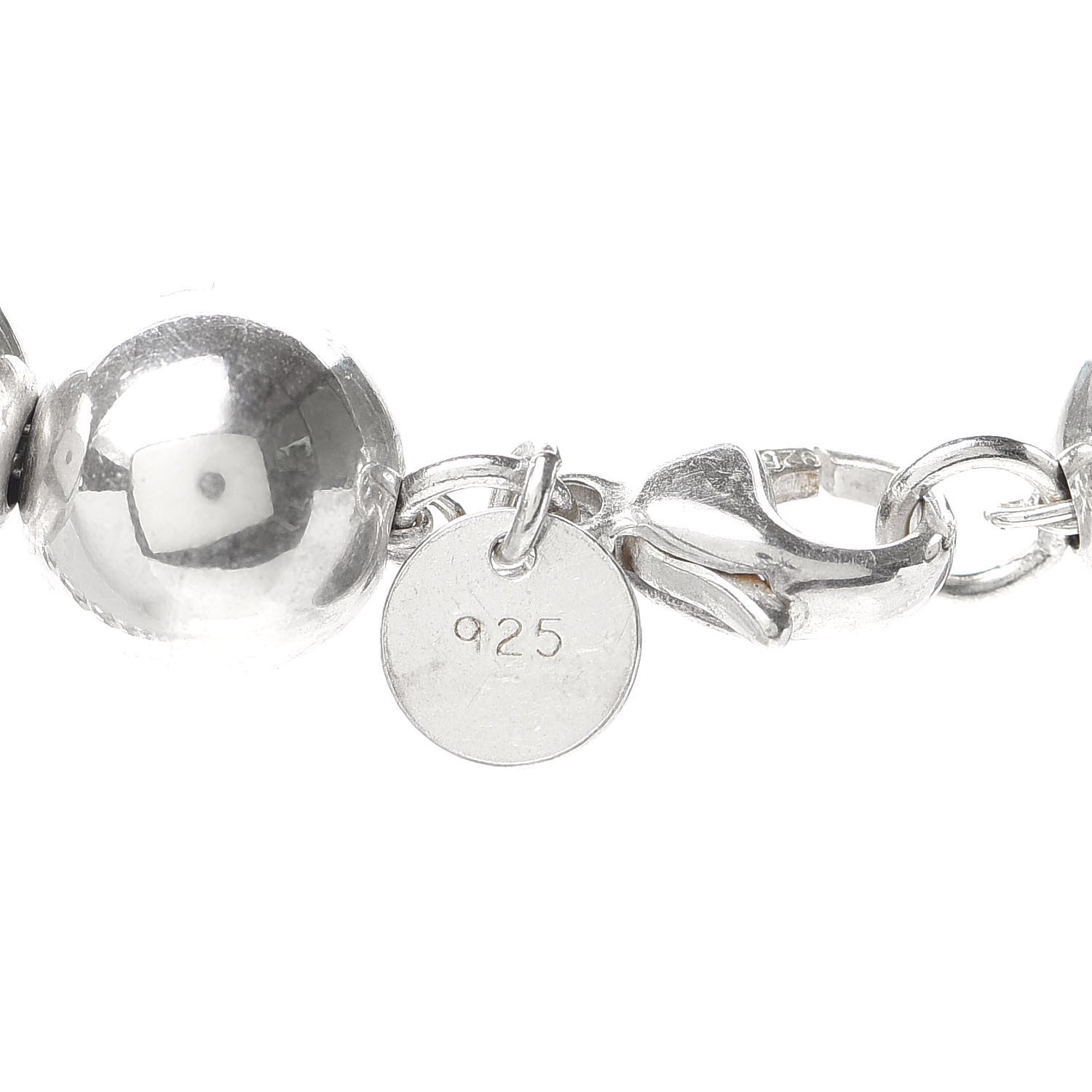 Tiffany Sterling Silver 10mm HardWear Ball Necklace 5 of 6
