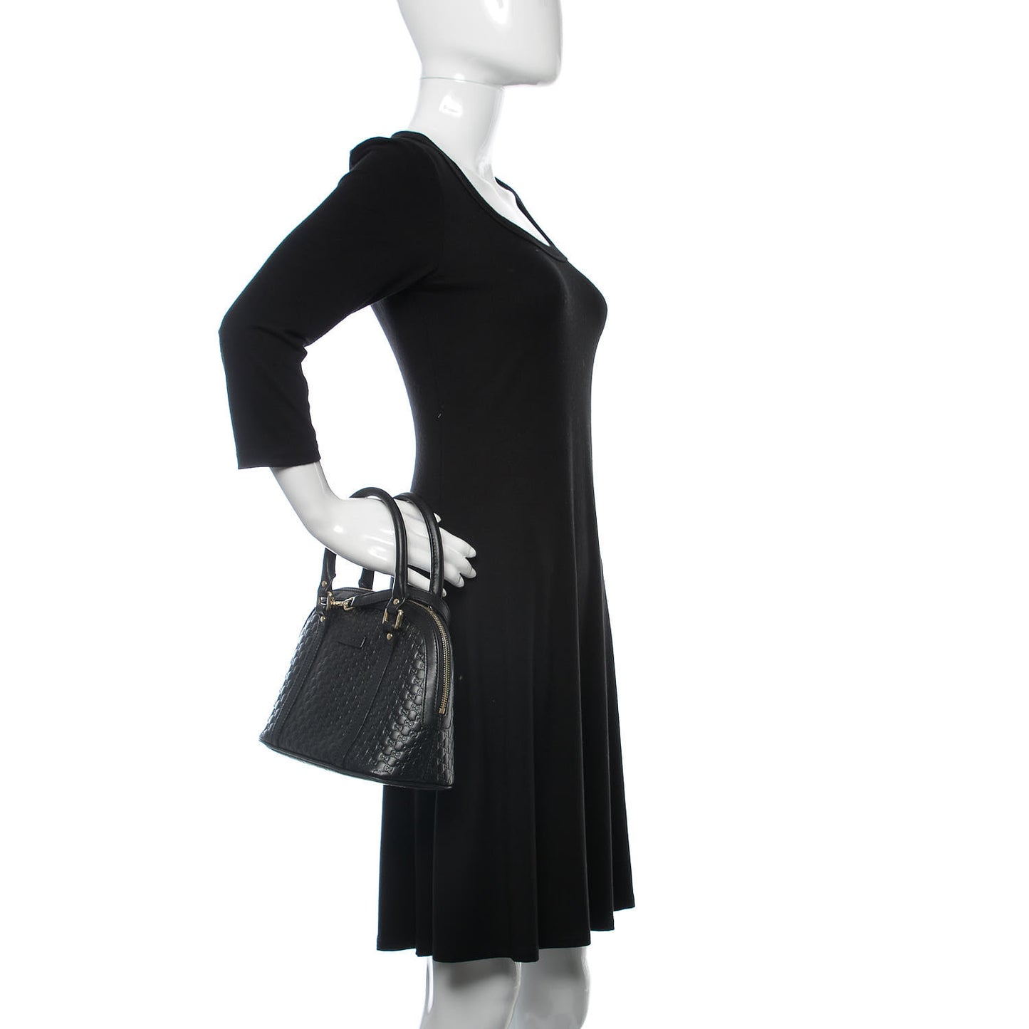 Microguccissima Mini Dome Bag Black