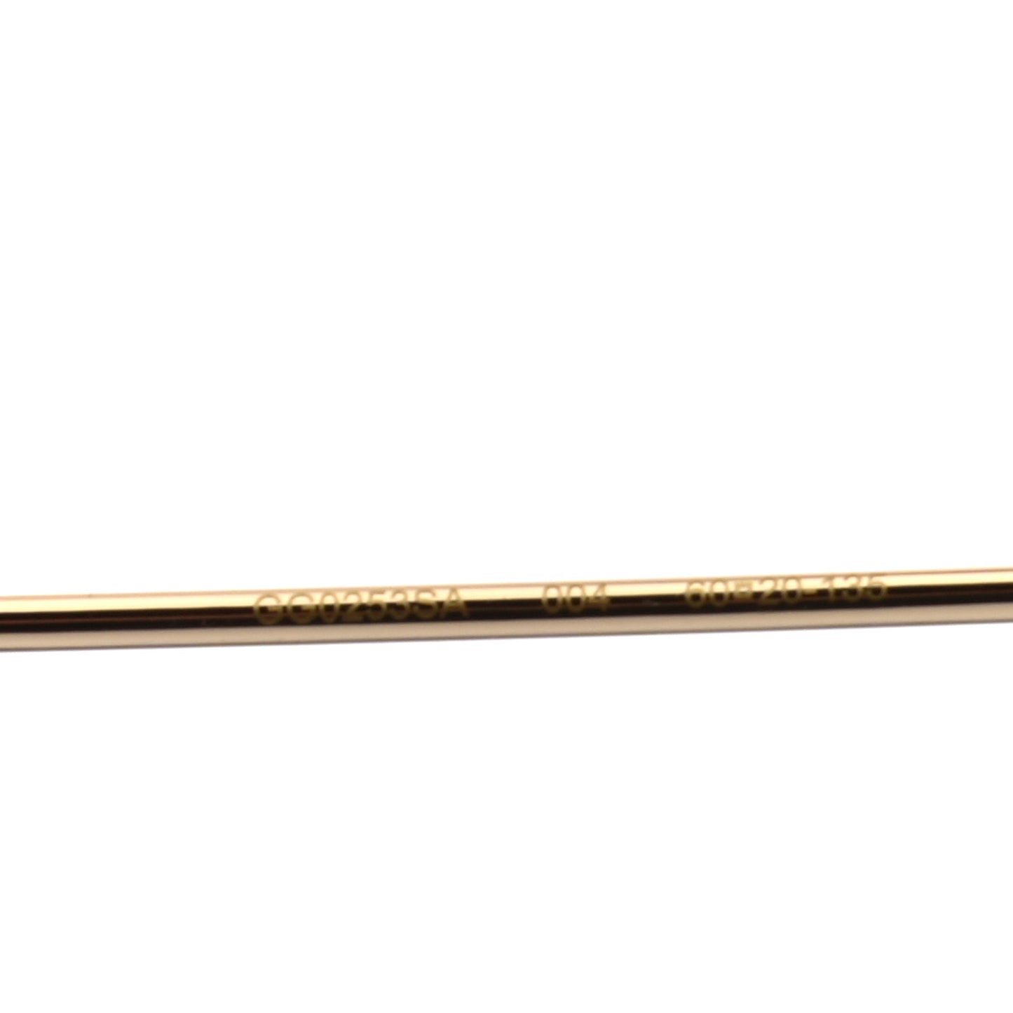 Round Pearl Tip Sunglasses GG0253SA Gold