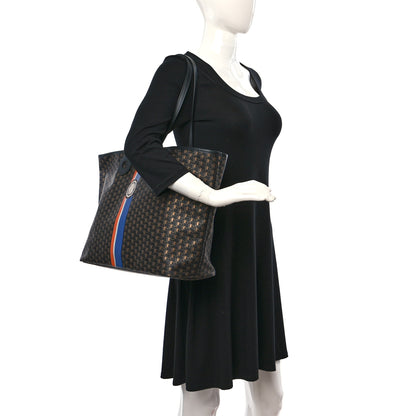 Moynat Grained Calfskin Canvas 1920 Oh! Tote Ruban GM Carbon Bronze 2 of 8