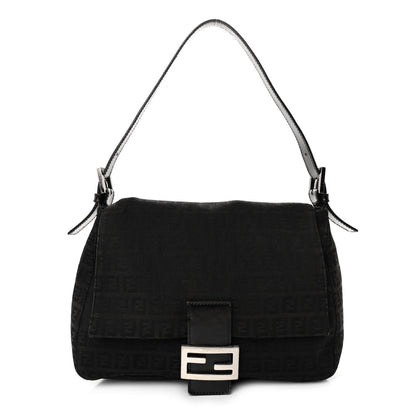 Fendi Zucchino Mama Baguette Black 1 of 9