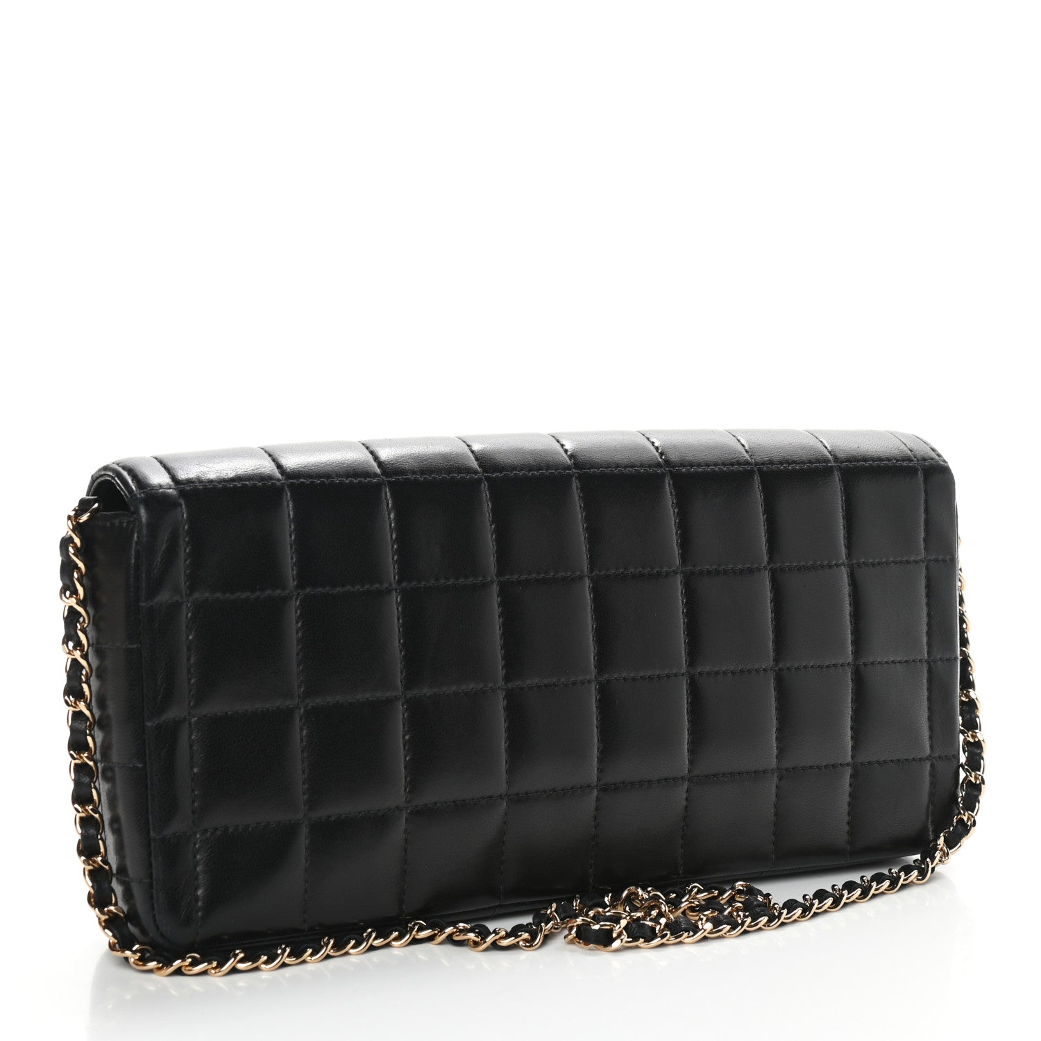 Chanel Lambskin East West Chocolate Bar Flap Black 3 of 9