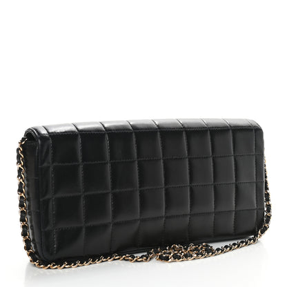 Chanel Lambskin East West Chocolate Bar Flap Black 3 of 9
