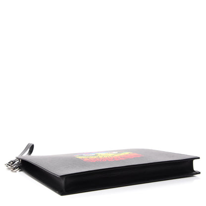 Gucci GG Supreme Monogram Rainbow Eagle Documents Holder Black Grey Multicolor 4 of 6