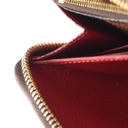 Louis Vuitton Damier Ebene Clemence Wallet Cherry 10 of 10