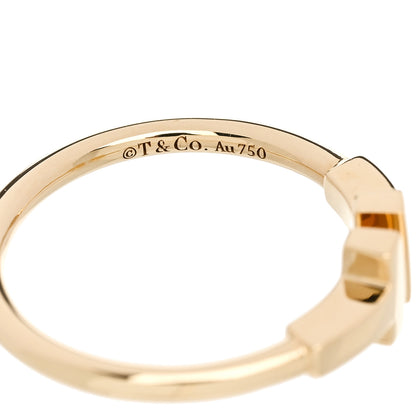 Tiffany 18K Yellow Gold T Wire Ring 53 6.5 4 of 5