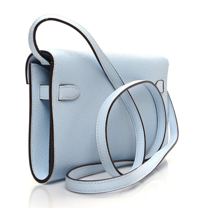 Hermes Epsom Kelly Wallet To Go Bleu Brume 3 of 9