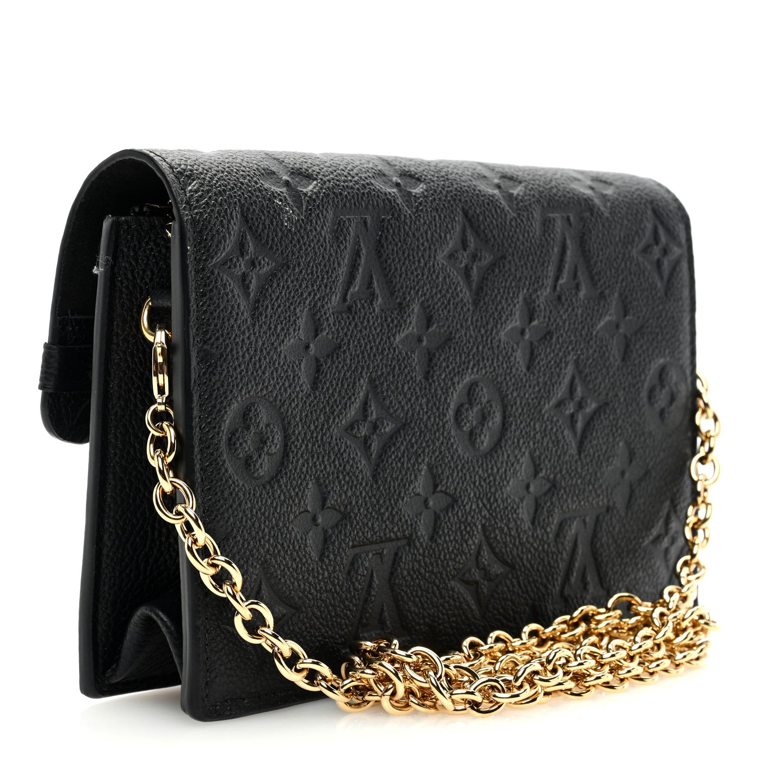 Louis Vuitton Empreinte Vavin Chain Wallet Black 3 of 10