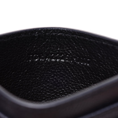 Saint Laurent Grain De Poudre Matelasse Chevron Monogram Credit Card Case Deep Marine 7 of 7