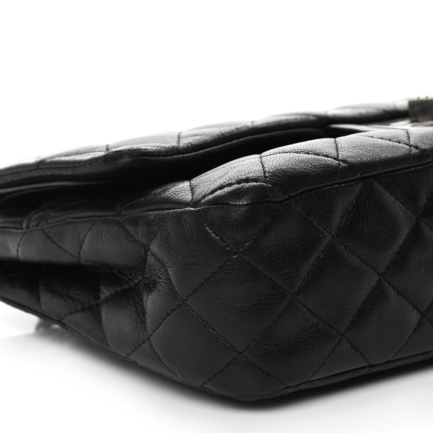 Lambskin Quilted Medium Hybrid Reissue Flap Black