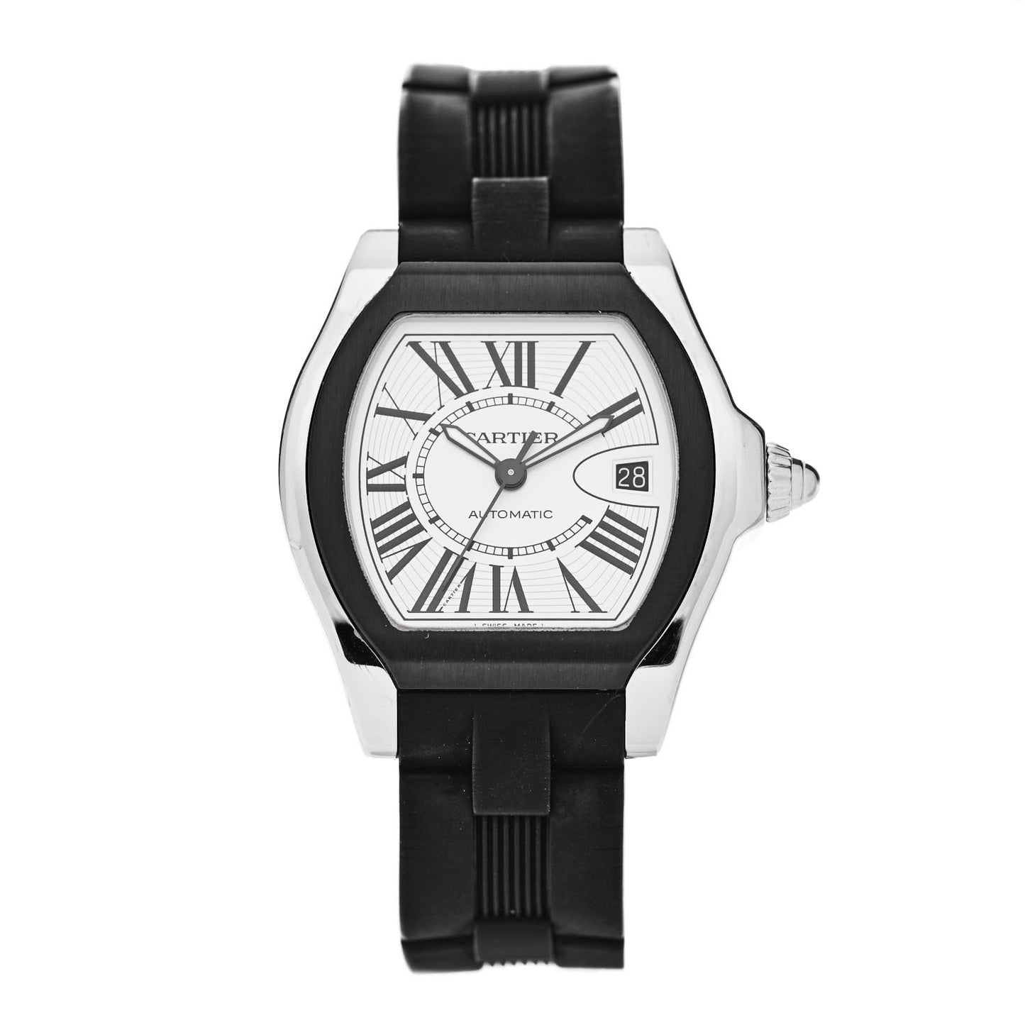 Stainless Steel Rubber 37mm Roadster Automatic Watch