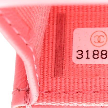 Chanel Lambskin Enamel Quilted Pending Clutch With Chain Pink 8 of 12