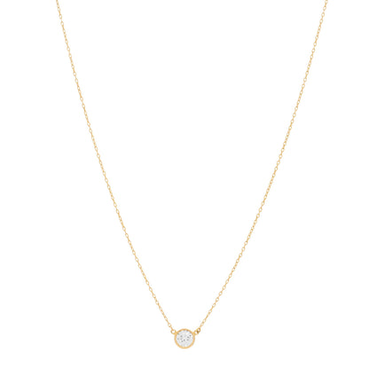 Tiffany 18K Yellow Gold Diamond .43ct Elsa Peretti Diamonds by the Yard Pendant Necklace 1 of 3