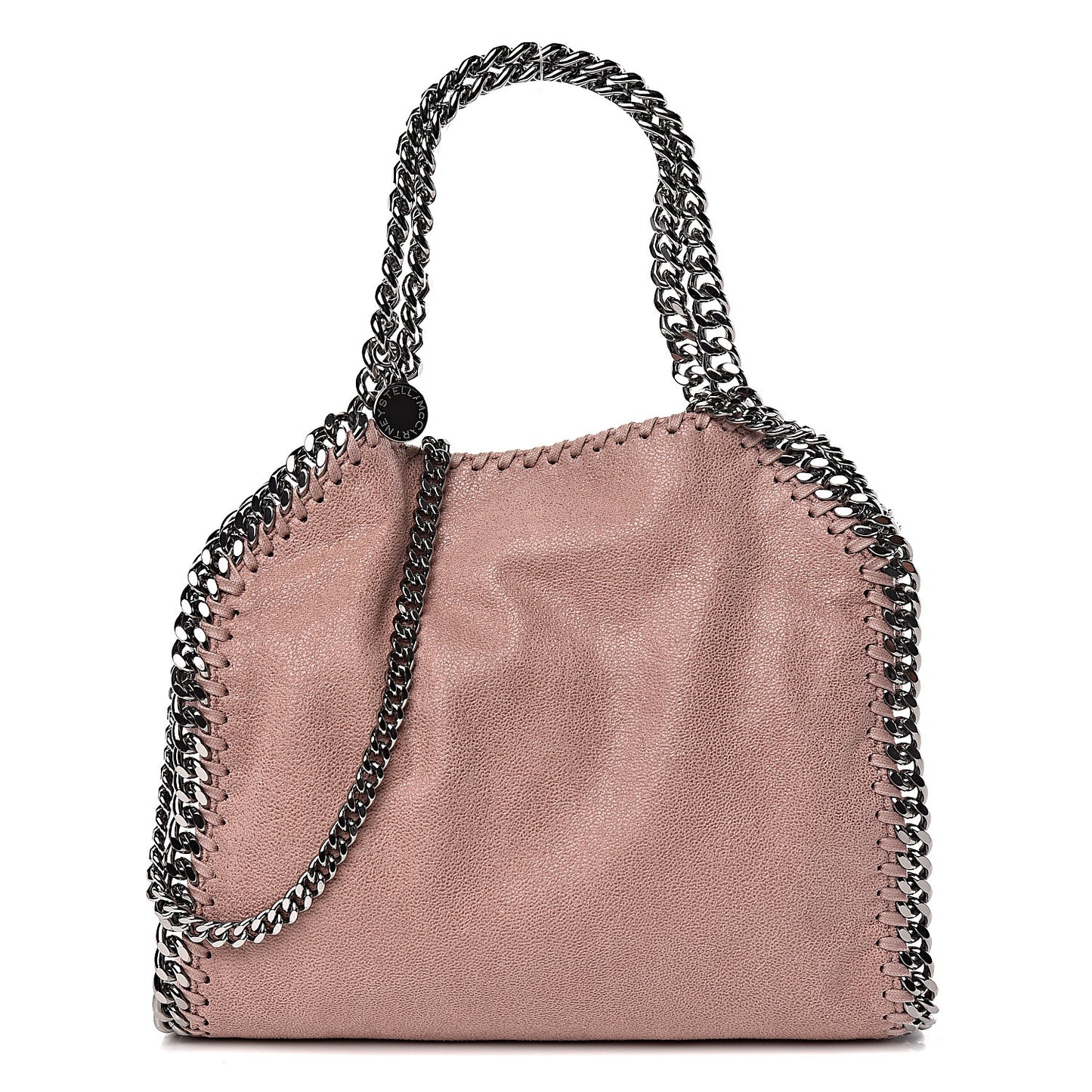 Shaggy Deer Mini Falabella Fold Over Tote Pink