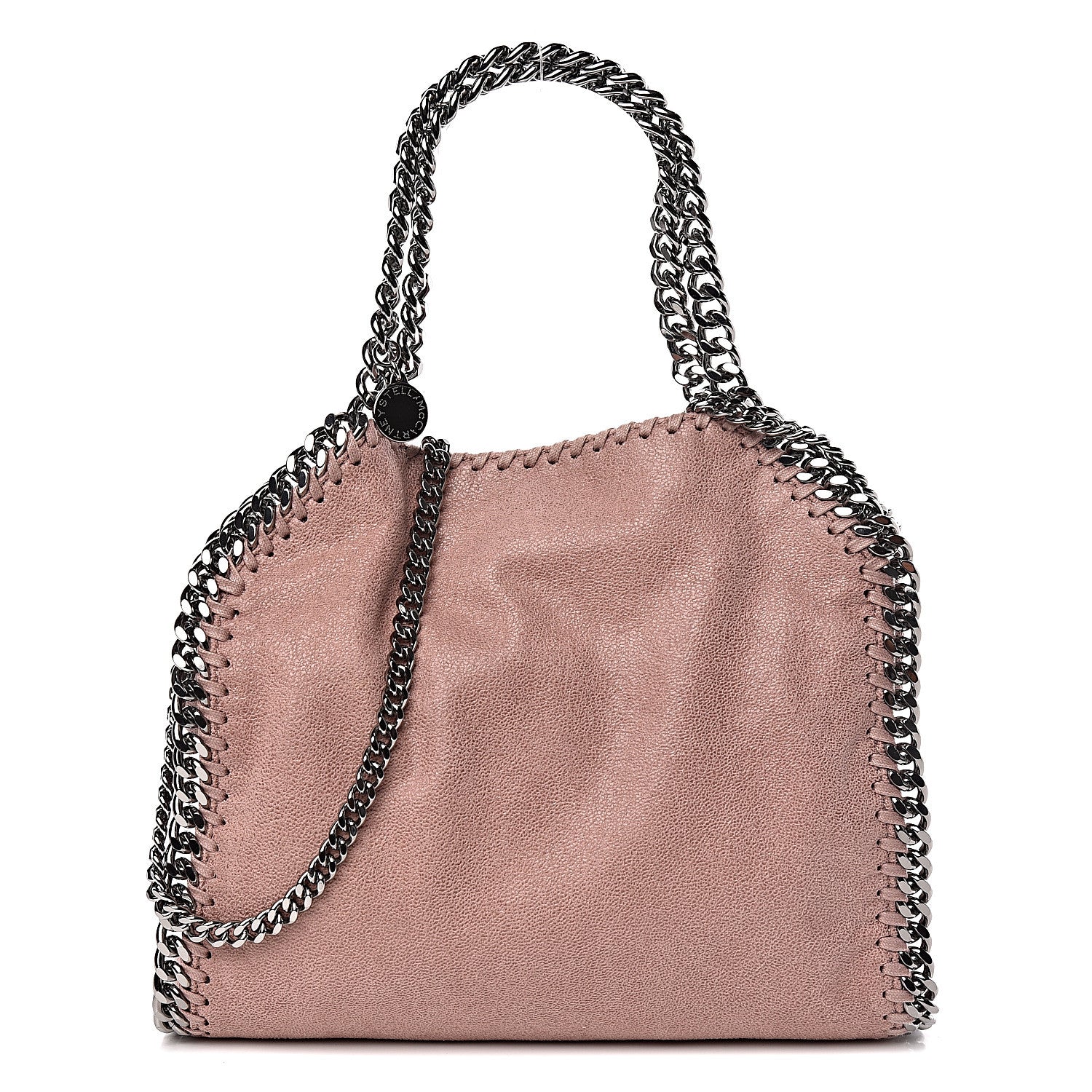 Stella McCartney Shaggy Deer Mini Falabella Fold Over Tote Pink 1 of 10