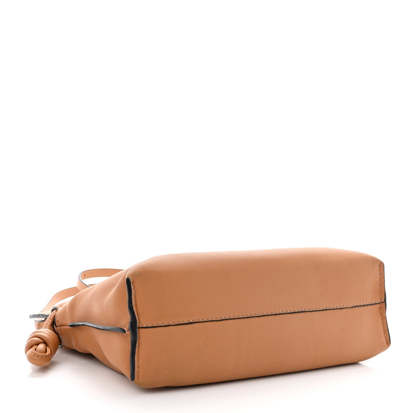 Calfskin Mini Flamenco Knot Clutch Warm Desert