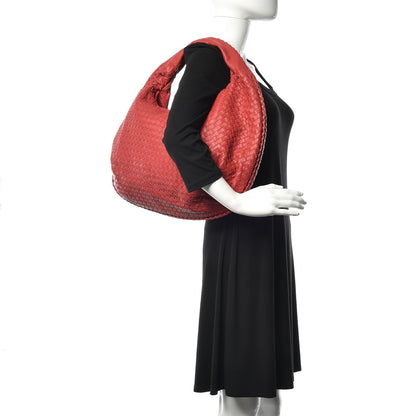 Bottega Veneta Nappa Intrecciato Large Belly Veneta Hobo Fraise 2 of 11