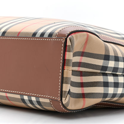 Burberry Vintage Check Calfskin Kane Tote Bag Beige Brown 8 of 18