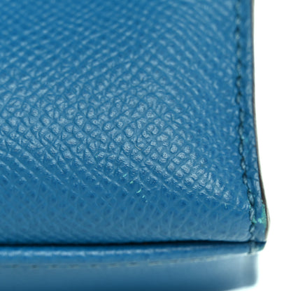 Hermes Epsom Kelly Pochette Clutch Bleu Izmir 17 of 19