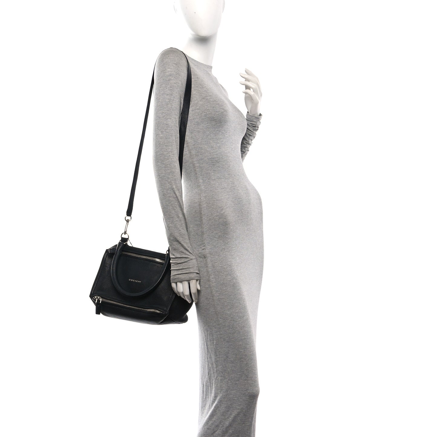 Sugar Goatskin Small Pandora Black