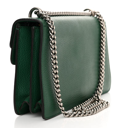 Gucci Pebbled Calfskin Small Dionysus Shoulder Bag Emerald 3 of 14