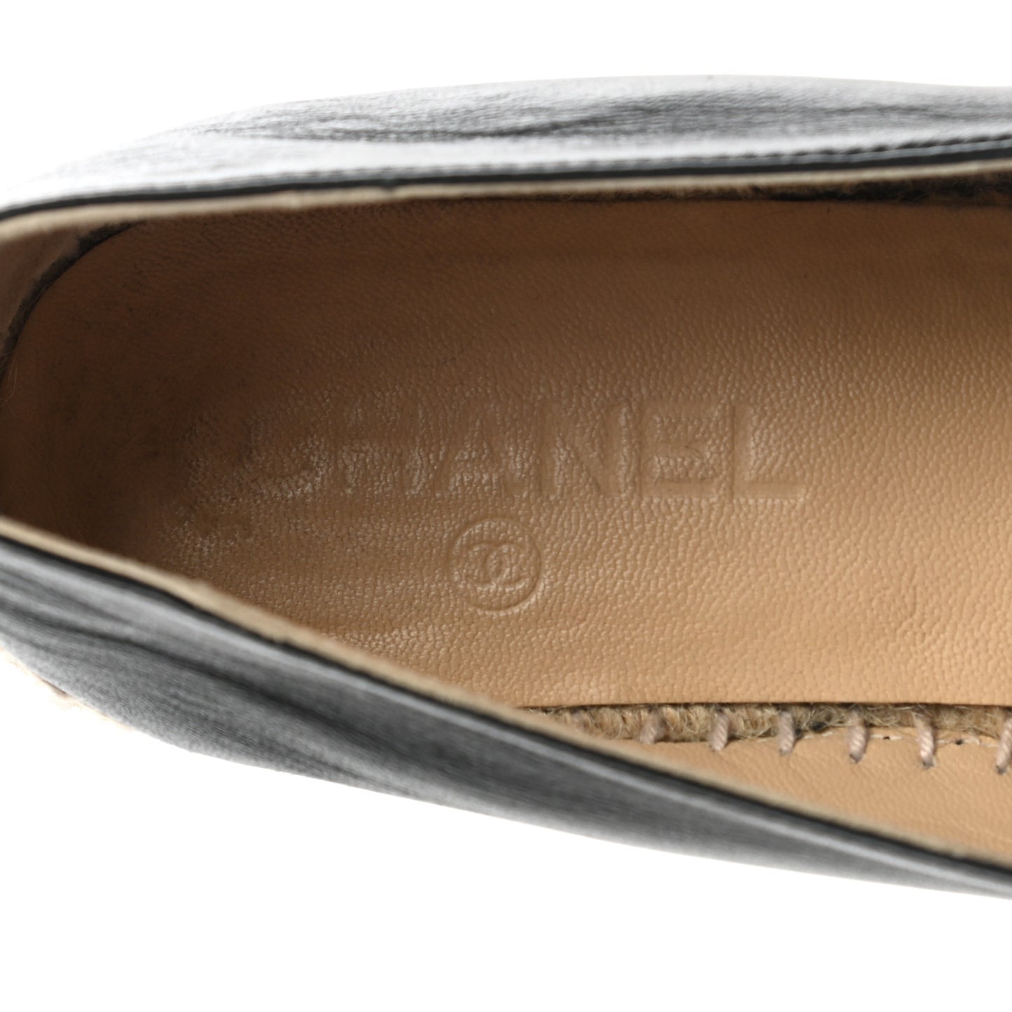 Lambskin CC Espadrilles 39 Black