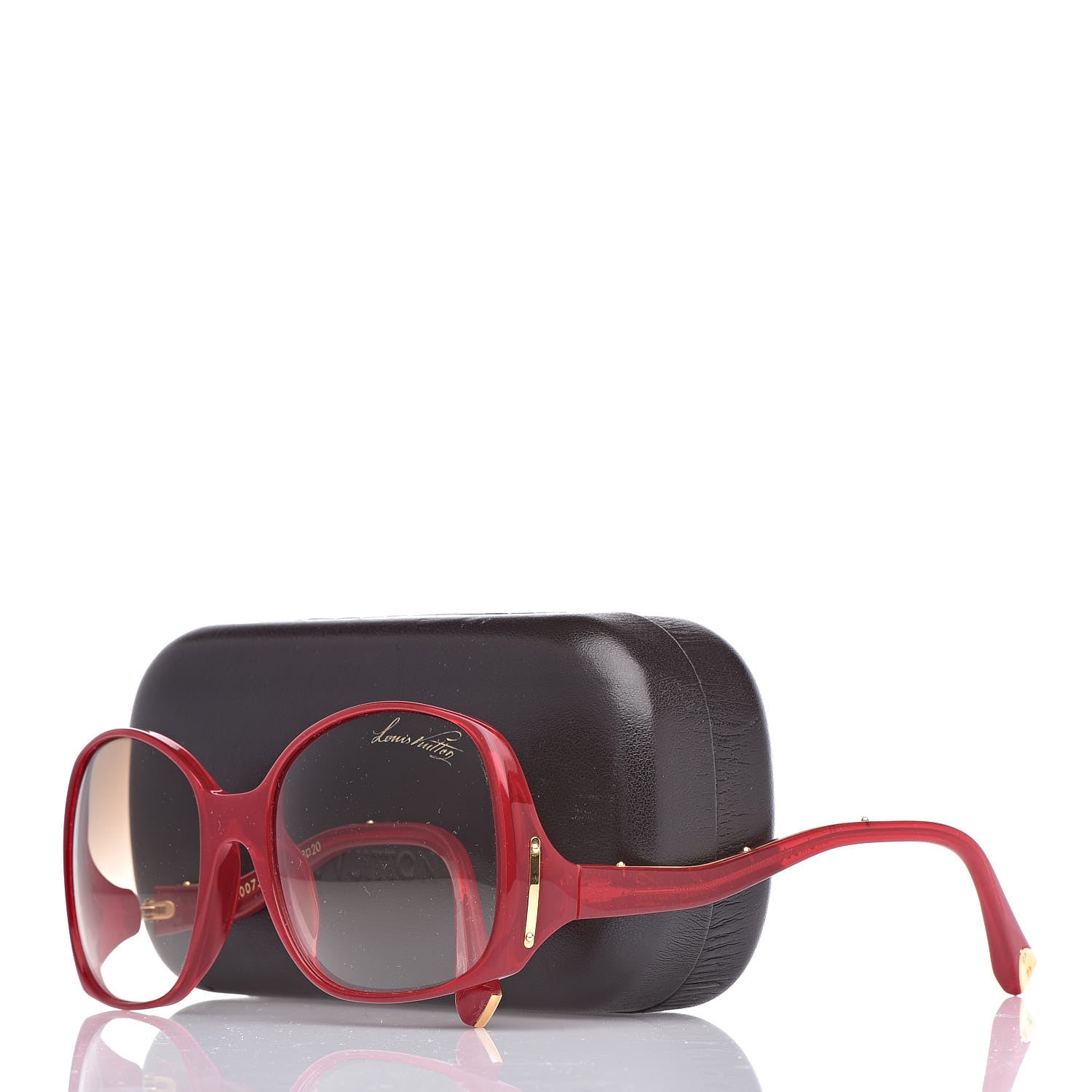Louis Vuitton Gina Sunglasses Z0075E Red 9 of 9
