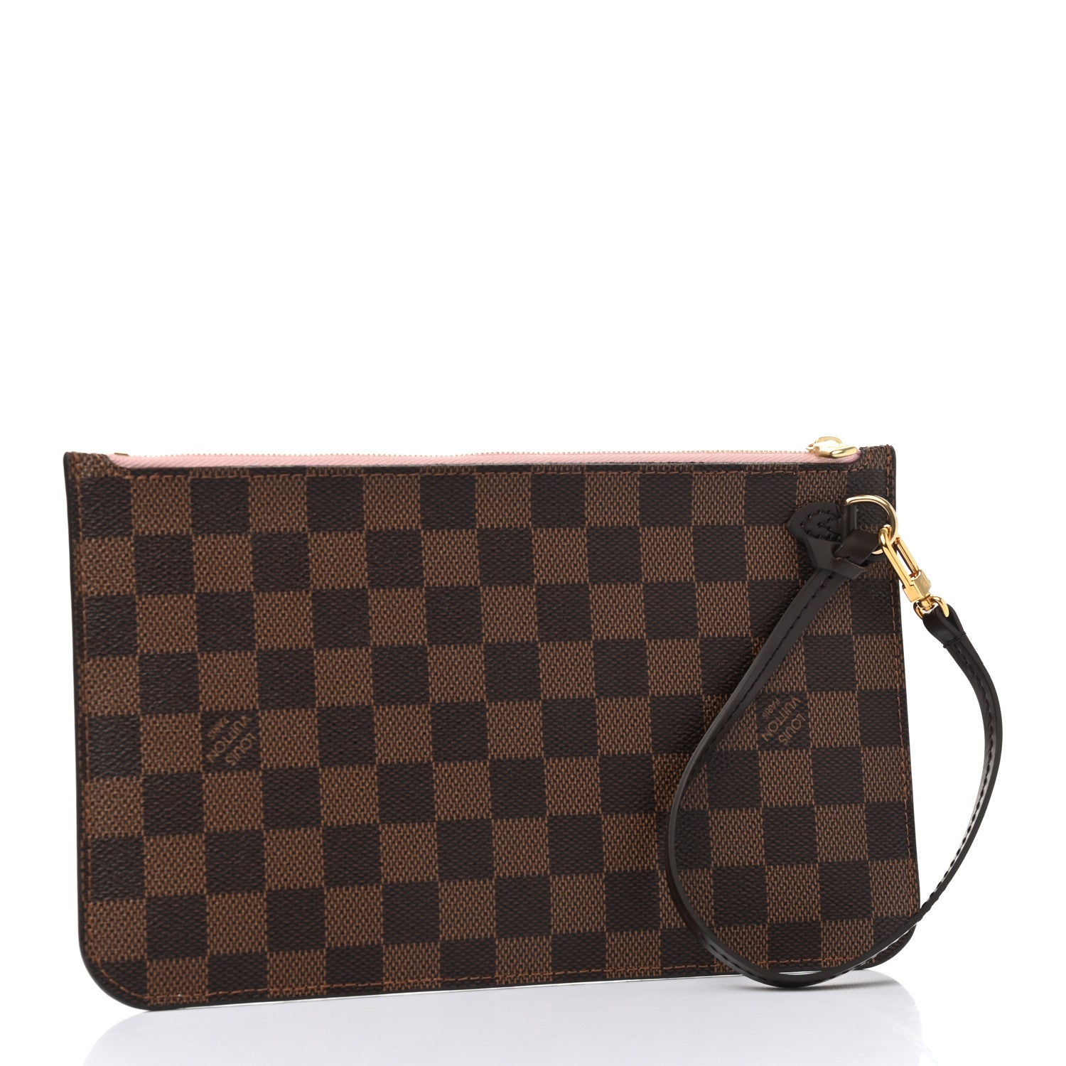 Louis Vuitton Damier Ebene Neverfull MM GM Pochette Rose Ballerine 3 of 8