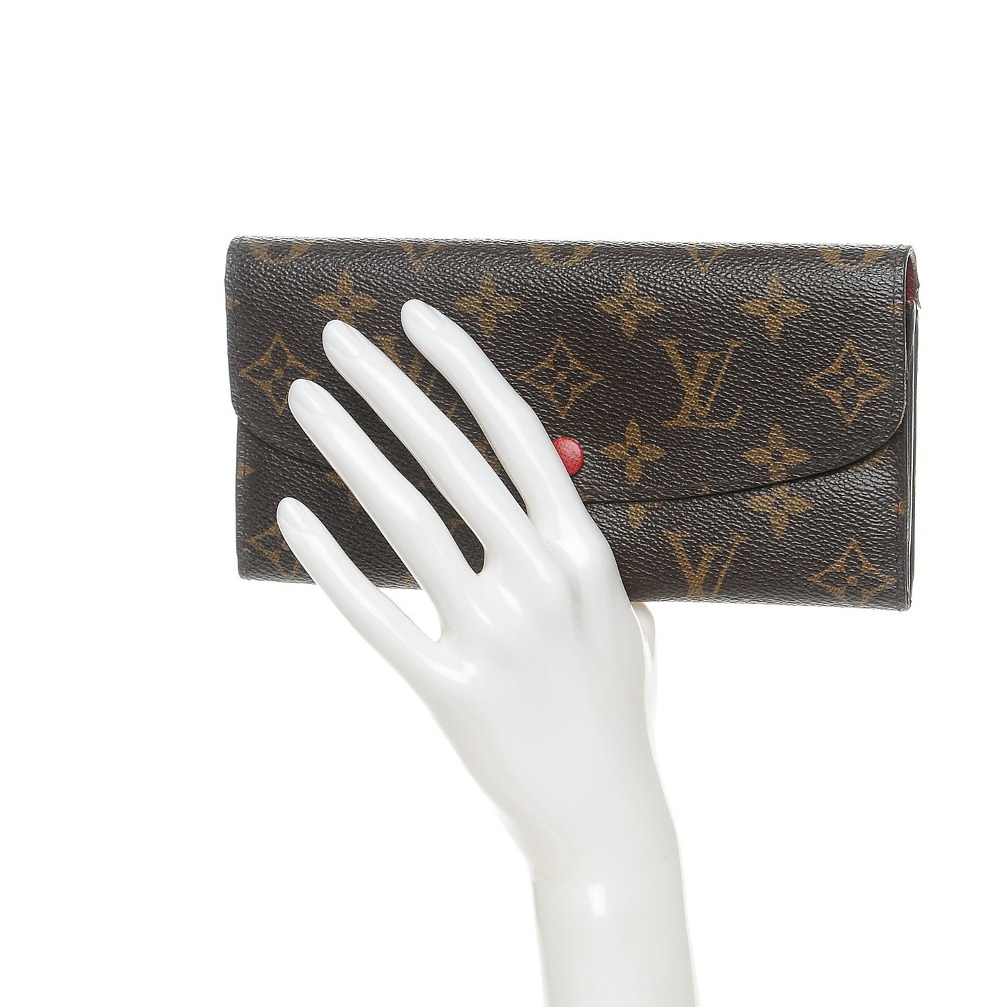 Monogram Emilie Wallet Red