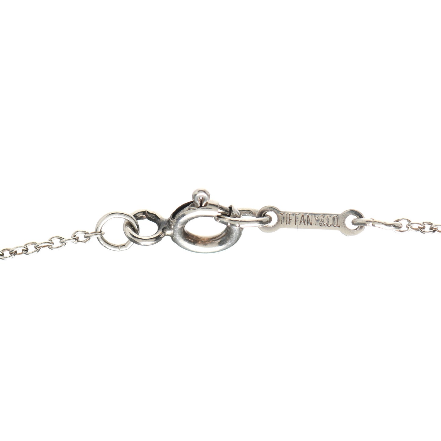 Sterling Silver 12mm Elsa Peretti Bean Pendant Necklace