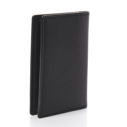 Alexander McQueen Grained Calfskin Skull Card Holder Black 2 of 5