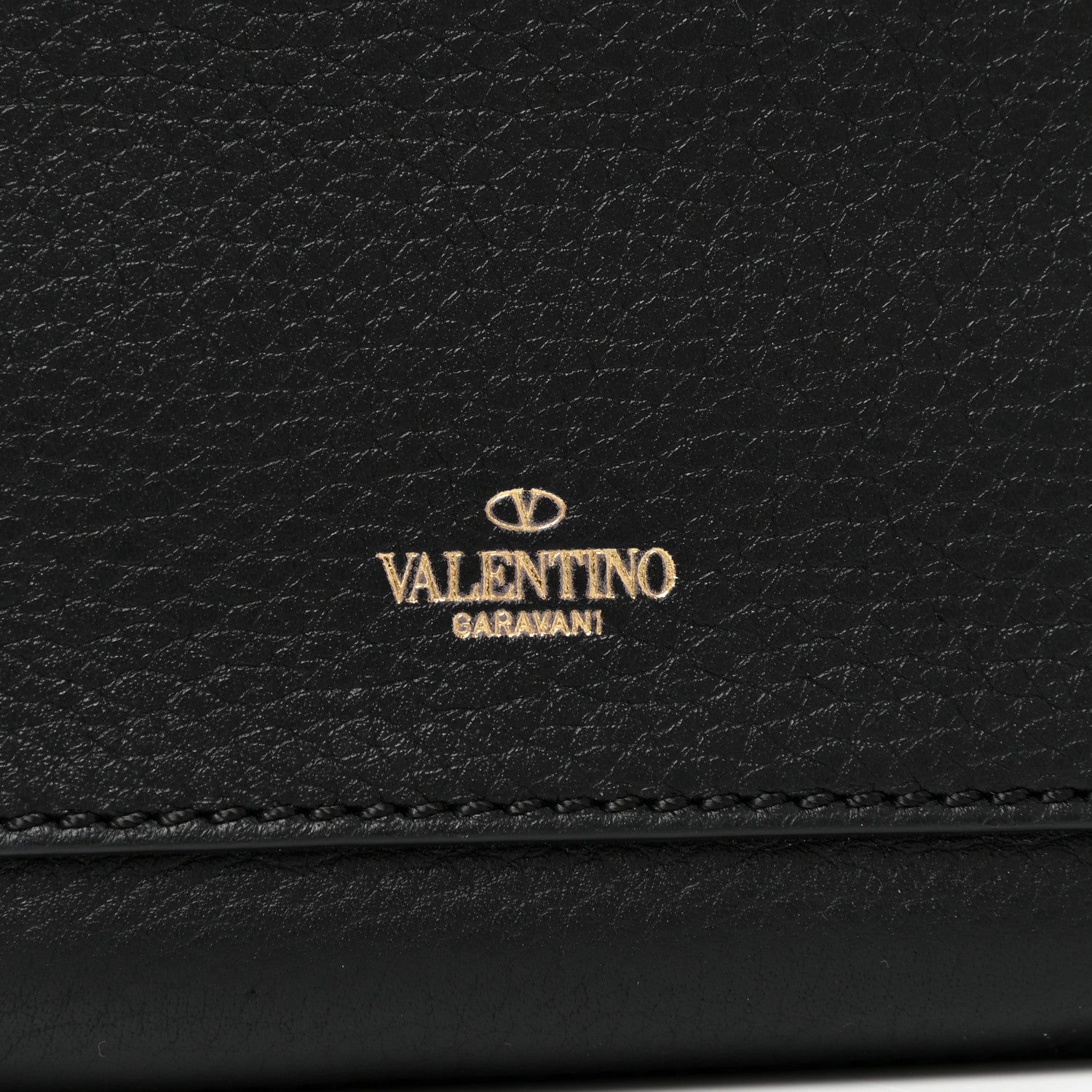 Valentino Garavani Grained Calfskin Rockstud Saddle Bag Black 15 of 16