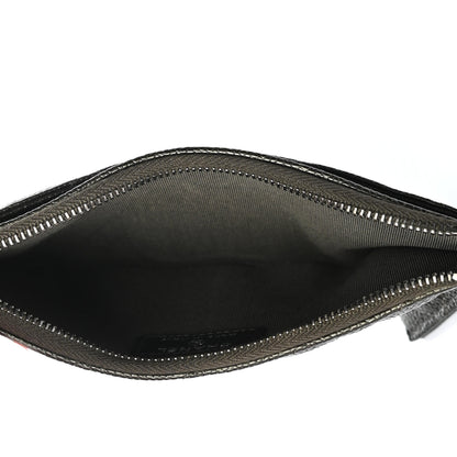 Chanel Caviar Quilted Classic Zip Pouch Dark Green 5 of 7
