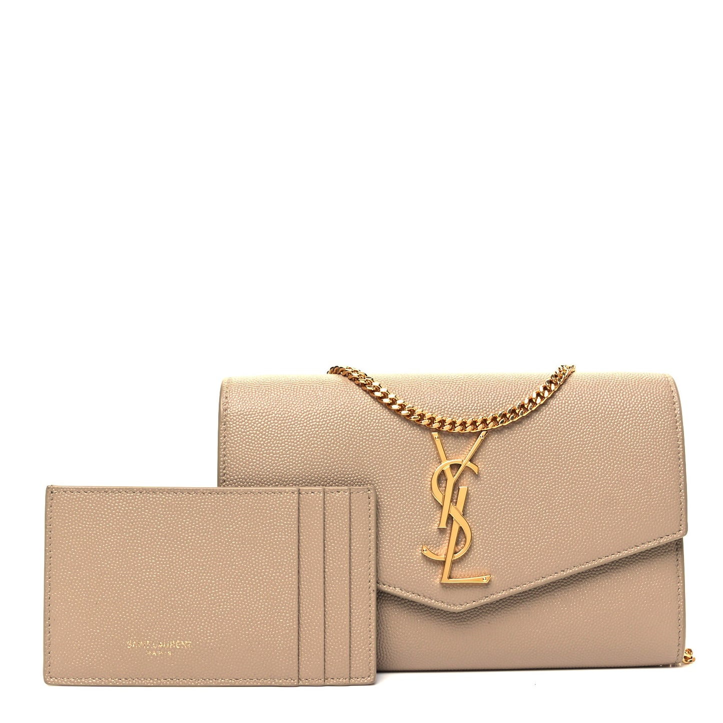 Grain De Poudre Monogram Uptown Chain Wallet Nude Powder