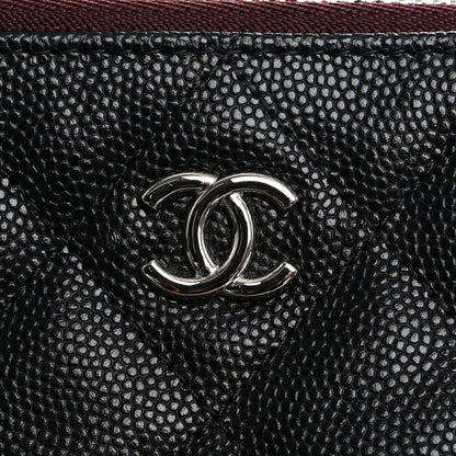 Chanel Caviar Quilted Medium Cosmetic Case Black 9 of 10