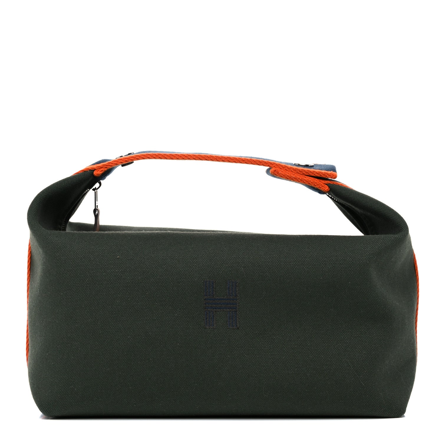 Hermes Canvas Large Bride-A-Brac Pouch Vert Foret 1 of 9