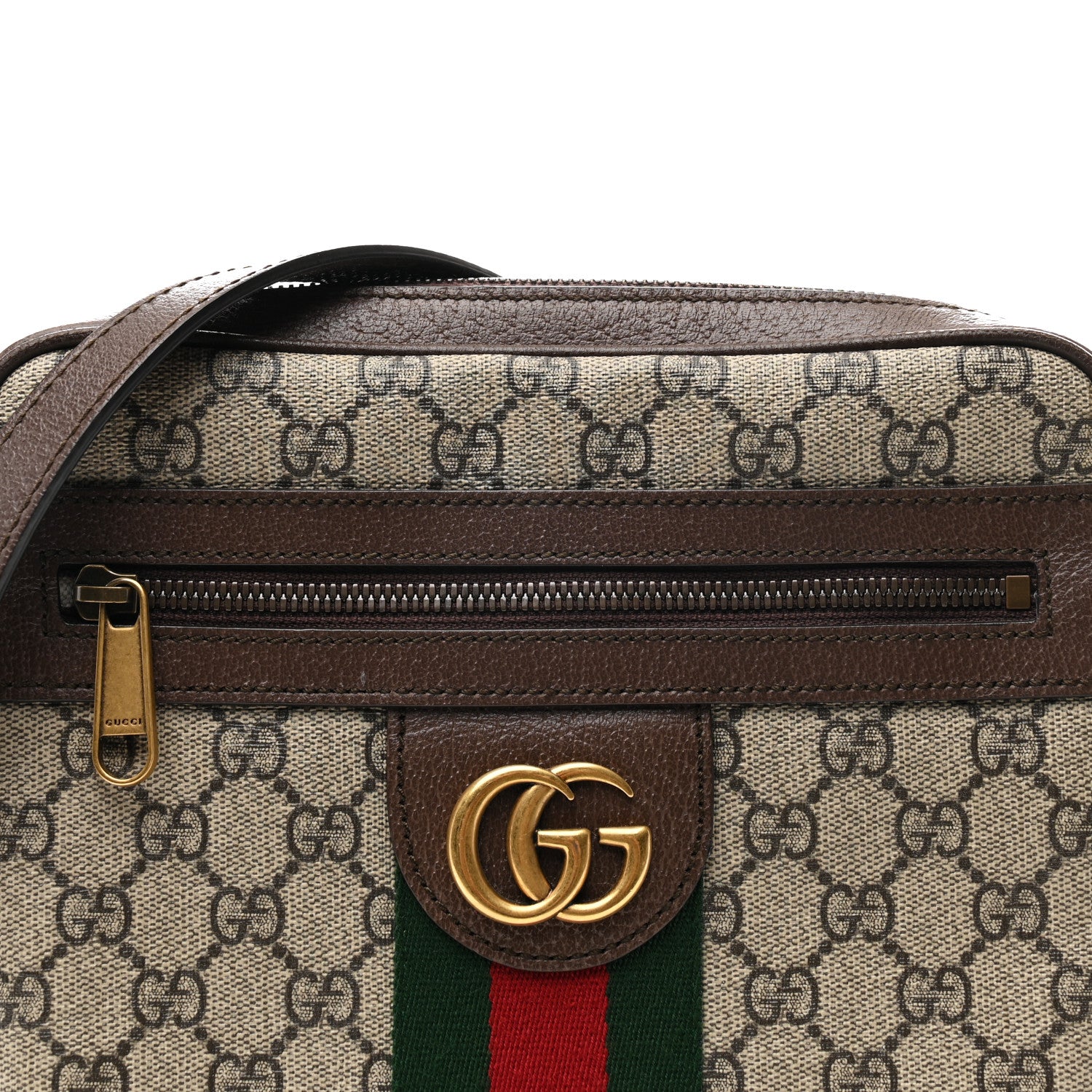 Gucci GG Supreme Monogram Web Small Ophidia Messenger Bag Brown 8 of 10