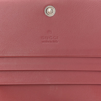 Gucci GG Supreme Monogram Blooms Card Case Wallet Beige Multicolor Dry Rose 6 of 11