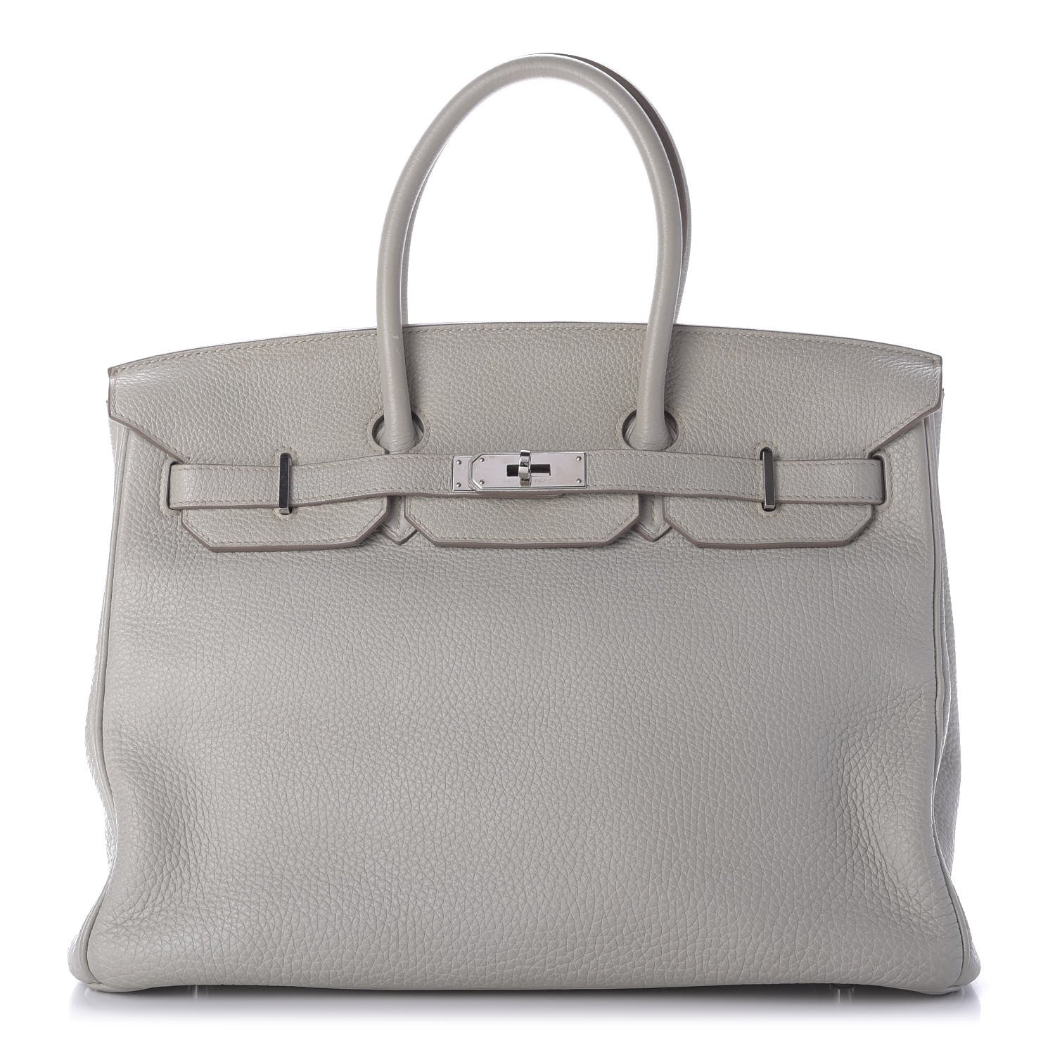 Hermes Taurillon Clemence Birkin 35 Gris Perle 1 of 11