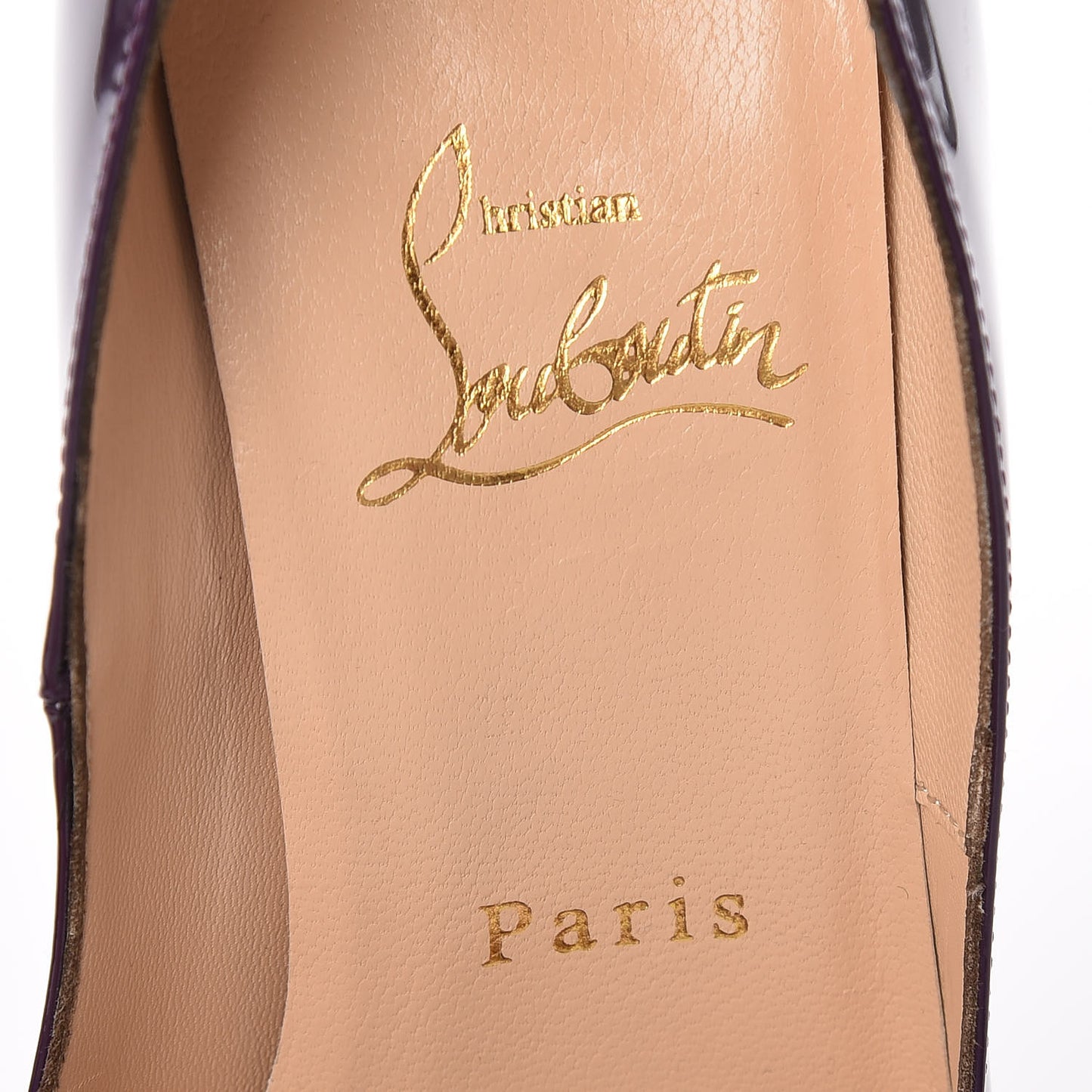 Patent Lady Peep 150 Pumps 36.5 Violet