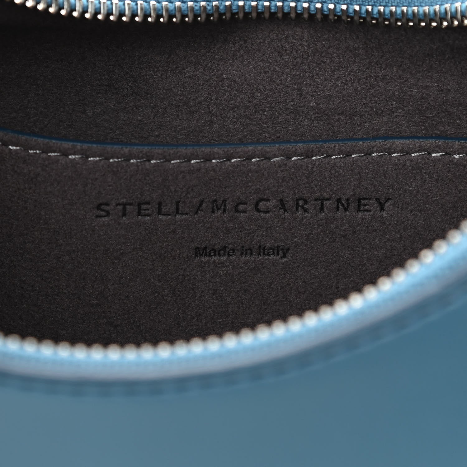 Stella McCartney Eco Alter Nappa Perforated Logo Small Hobo Teal 6 of 9