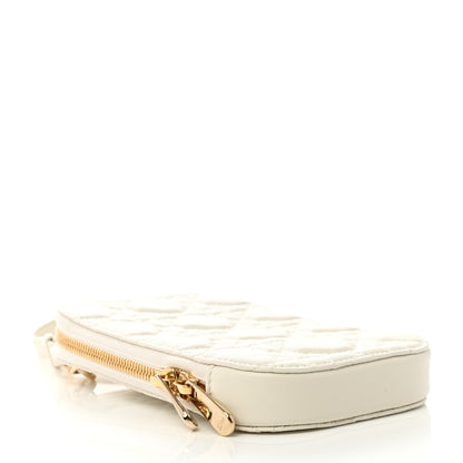 Christian Dior Lambskin Cannage Lady Dior Phone Holder Latte 4 of 9