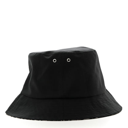 Christian Dior CHRISTIAN DIOR Polyester Cotton Oblique Teddy-D Brim Bucket Hat 58 Black 4 of 8