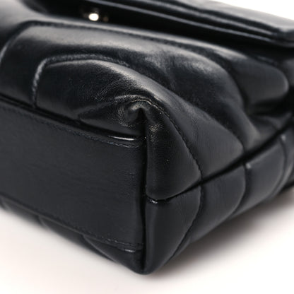 Saint Laurent Calfskin Y Quilted Monogram Toy Loulou Crossbody Bag Black 10 of 10
