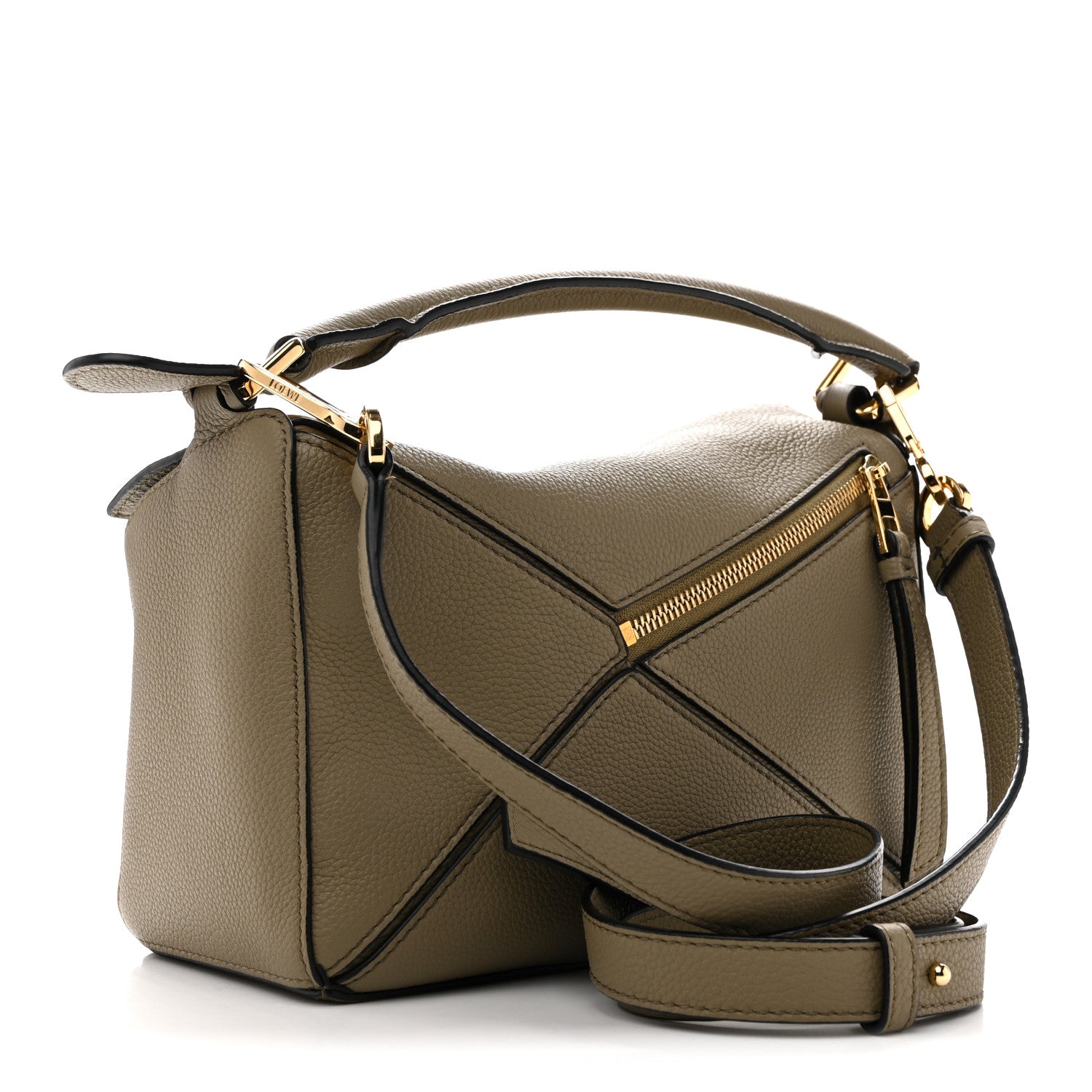 Loewe Calfskin Small Puzzle Bag Artichoke Green 3 of 12