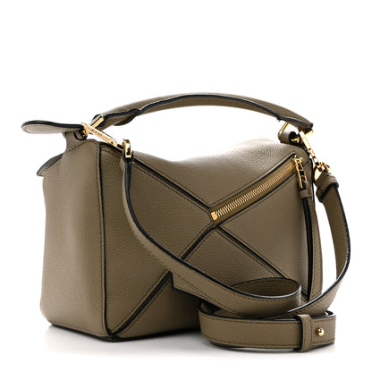 Loewe Calfskin Small Puzzle Bag Artichoke Green 3 of 12